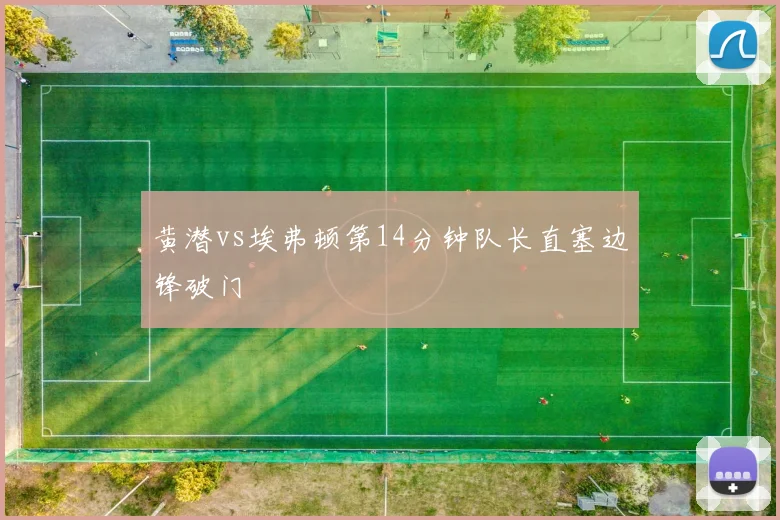 黄潜vs埃弗顿第14分钟队长直塞边锋破门